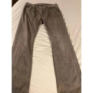 Levis 514 Jeans Mens 34x34 Gray Straight Leg Denim Zip Fly Five Pocket Classic